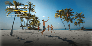 The Gravity Disc floats on water, making it the perfect flying toy for the pool, lake, or beach