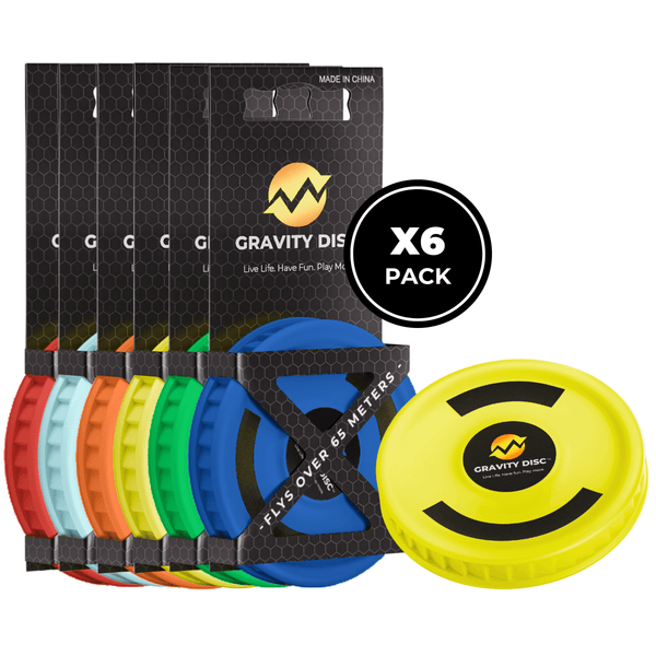 Mini flying disc toy - gravity disc bundle pack side view