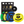 a 3 pack of the world's best selling miniature throwing disc in yellow, blue, and green with high quality packaging from Gravity Disc.