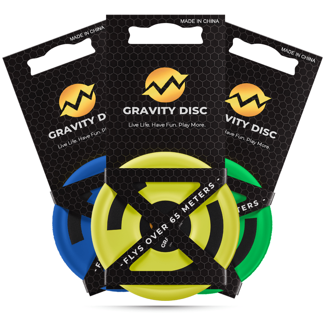 Gravity Disc 3 Pack – Mini Flying Discs for Ultimate Catch Game